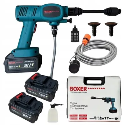 Produktbild von Hochdruckreiniger 36 V 60 Bar 2 Akkus Tragbar-Auto, Terrasse, Garten Bedee