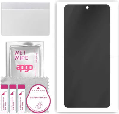 Produktbild von apgo Hydrogel Blickschutzfolie, Matt, kompatibel mit Motorola One 5G Ace, Privacy Displayschutzfolie, Schutzfolie mit Positionierhilfe, Anti-Spy, kratzfest, einfache Montage