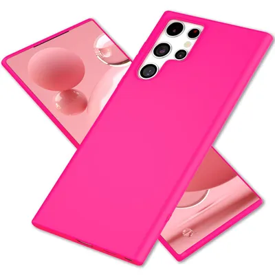 Produktbild von NALIA Bunte Neon Silikonhülle für Samsung Galaxy S22 Ultra Pink