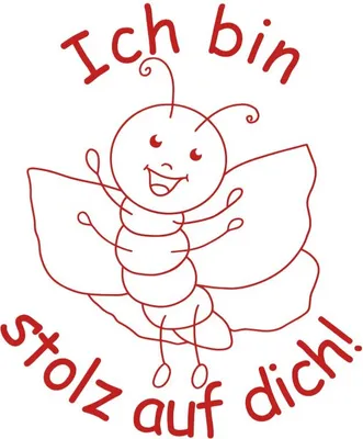 Produktbild von TimeTEX Siebdruck-Stempel "Perpetuum" rund "Ich bin stolz auf dich"