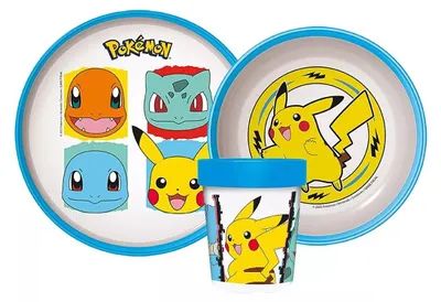Produktbild von Pokémon Original Team rutschfestes Geschirrset
