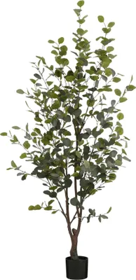 Produktbild von Mica Decorations Eucalyptus Kunstpflanze in Blumentopf - H180 x Ø80 cm - Grün