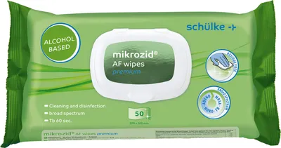 Produktbild von Schülke Mikrozid AF Wipes premium Desinfektionstücher - 50 Tücher | Packung (50 Tücher)