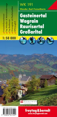 Produktbild von Gasteiner Tal, Wagrain, Raurisertal, Grossarltal  1 : 50 000. WK 191