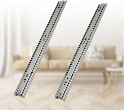 Immagine prodotto di TolleTour Guide per cassetti Guida a estrazione Guida a rulli Guida per cassetti Guida a sfere Guida a chiusura automatica Guida a estrazione totale Lunghezza 500 mm 1 coppia