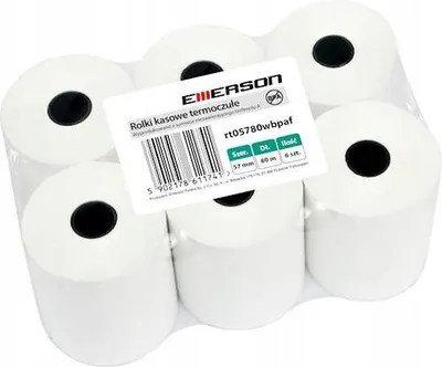 Zdjęcie produktu dla Rolka termiczna do kasy fiskalnej 57 mm x 80 m 6 szt.