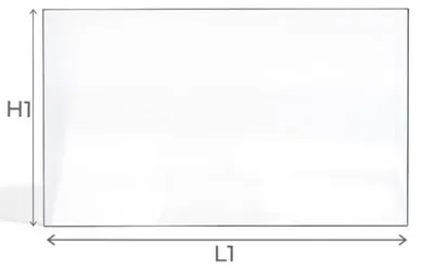 Image de Vitre Extraflame TEODORA - Verre Rectangle pour poêle à granulés