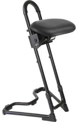 Produktbild von Stehhilfe Kunstleder Sitzhöhenverstellung 610-860 mm Stahlrohr schwarz