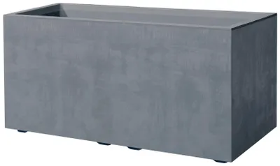 Produktbild von Deroma Pflanzkasten Millennium Kunststoff 78 cm aschgrau mit Ablauflöchern
