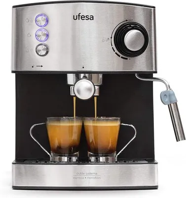 Produktbild von Kaffeevollautomat mit 850 W und 20 bar Druck - Entfernbare Wasserwanne - Kaffeebeutel- und gemahlener Kaffee-Option