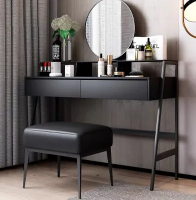Immagine prodotto di Console di design Tavolino da toilette Tavolo cosmetico Specchio Cassettiera Tavolini da toilette Nuovo