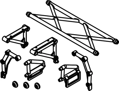 Produktbild von Amewi Karosserie Befestigungs Set