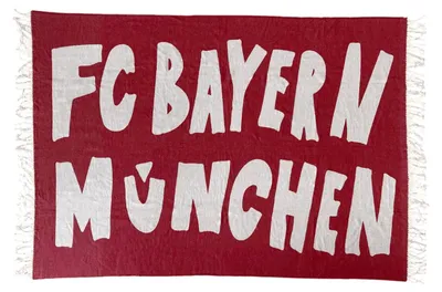 Produktbild von FC Bayern München Wohndecke Throw Blanket 130 x 200 cm rot/weiß