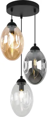Produktbild von Moderne Loft Deckenlampe – Hängelampe Kronleuchter Plafon mit E14 Fassung für Küche und Wohnzimmer