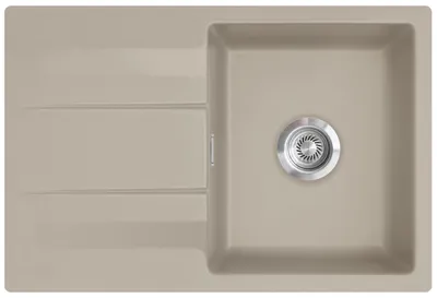 Produktbild von Flächenbündige Spüle GENEA 75 F in FANGO mit Handbetätigung / Systemceram
