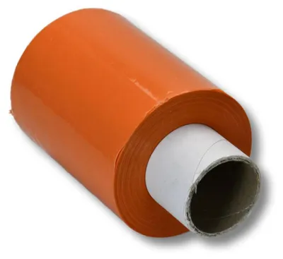Produktbild von 40 Rollen Bündelstretchfolie 100 mm 23my ORANGE Kernlänge 140 mm 150m