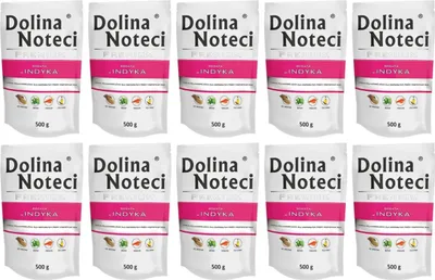 Produktbild von Dolina Noteci Premium Nassfutter für Hunde Truthahn Glutenfrei 10 x 500g