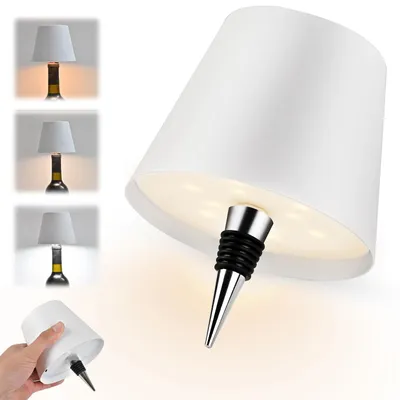 LED-Flaschenlampe, wiederaufladbar, Touch-Steuerung, 3 Farben, dimmbar