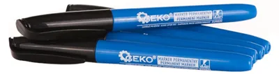 Obrázok produktu pre Čierny tenký popisovač - označovač, 2mm, permnentný, sada 5ks