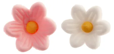 Produktbild von Zuckerdeko Margeriten Rosa 14 Stück -
