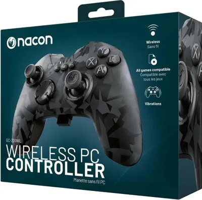 Productafbeelding van NACON GC-200WL, Gamepad, PC, Terugknop, Directionele kruis, Home-knop, Start-knop, Analoog/digitaal, Draadloos, RF