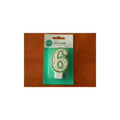 Produktbild von Nummer/Zahl Kerze - 6 - Wilton