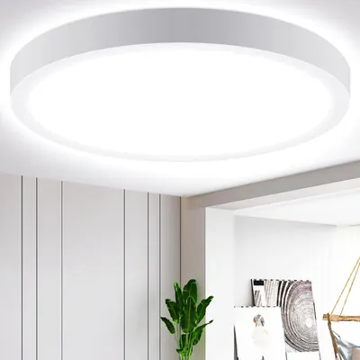 Obrázok produktu pre Stropné svietidlo Aigostar LED, 24W, 6500K, 2700 lúmenov, ideálne do obývačky, spálne, kuchyne, na balkón. Studená biela LED, priemer 289 mm, výška 38 mm