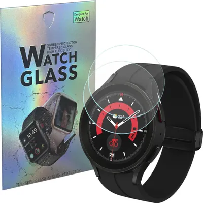 Obrázek produktu pro Tvrzené sklo pro Samsung Galaxy Watch 5 Pro 45mm [2 kusy] ochranné tvrzené sklo Phonillico®