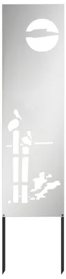Obrázok produktu pre vidaXL Záhradná zástena strieborná 32 x 140 cm Pozinkovaná oceľ