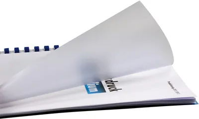 Produktbild von Abdeckklarsichtfolie DIN A4,  matt PET transparent matt, 0,18 mm stark (100 Stück)