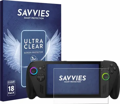 Produktbild von 18x Für ASUS ROG Xbox Ally X Schutzfolie Savvies Displayschutz Display Schutz Folie Klar Transparent