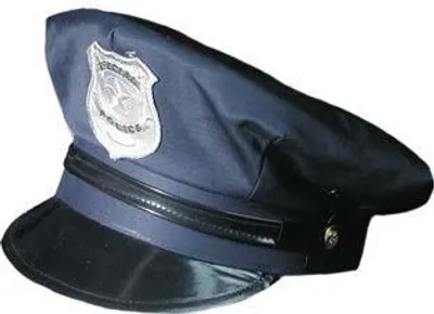 Produktbild von amerik. Polizeimütze, blau, größenverstellbar
