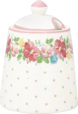 Produktbild von Greengate Josefina Zuckerdose white 10cm