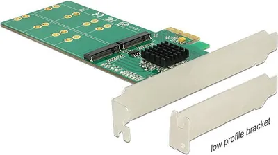 Produktbild von PCI Express Karte > 4 x intern M.2 Key B - Low Profile Formfaktor