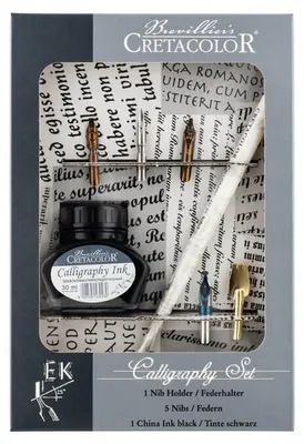 Image de Cretacolor Set de calligraphie Set d'écriture 7 pièces noir créatif