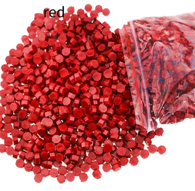 Productafbeelding van Wasperls, 500 stuks, gemakkelijk te smelten en te gebruiken, rood