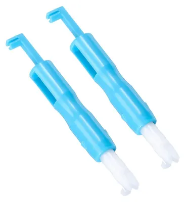 Nadeleinfädler für Nähmaschinen, 2 Stück, automatisch, blau