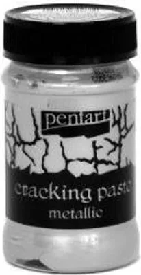 Zdjęcie produktu dla Pasta pękająca - cracking paste metallic - srebrna / silver 100ml - Pentart
