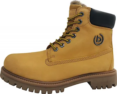 Imagen del producto de Bugatti. Botas de cordones con forro térmico para hombre, color amarillo, para uso casual