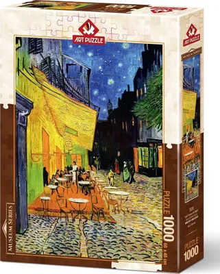 Image de ART PUZZLE Puzzle Café en terrasse la nuit 1000 pièces