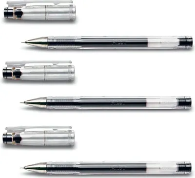 Produktbild von Pilot Gelschreiber G TEC C4 3er Set schwarz