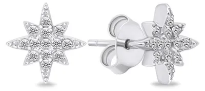Immagine prodotto di Orecchini in argento con zirconi Stelle EA623W