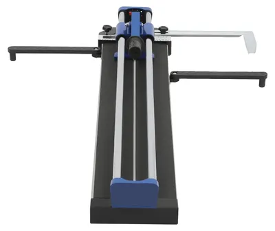 Produktbild von Manueller Fliesenschneider, 79 cm Schnittbreite, Wolframlegierungsrad, Infrarot-Positionierung, Doppelschiene, verstellbarer Winkel 0°-90°
