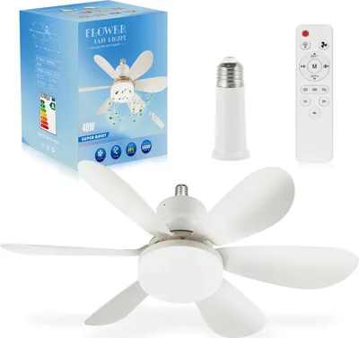 VENTILATEUR DE PLAFOND Éclairage Tirette Lampe Aile Réversible 3 Niveaux Chrome EUR 91,18