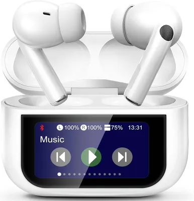Produktbild von Hervorragende Geräuschunterdrückun gKopfhörer Kabellos Bluetooth 5.4 in Ear, ANC+ENC Noise Cancelling, 13 Schaltbare Bildschirm, Earphones Touchscreen