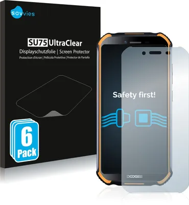 Produktbild von 6x Für Doogee S40 Schutzfolie Savvies Displayschutz Display Schutz Folie Klar Transparent