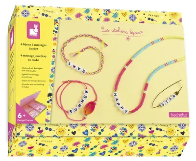Produktbild von Janod Bastelset Schmuck - Textarmbänder für Kinder gestalten