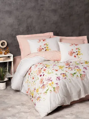 Produktbild von L'Essentiel Linge de Maison, Emma v2 - Salmon, Ranforce Super King Bettbezug-Set (EU) (IT), Lachs, 100 % BAUMWOLLE RANFORCE, 260 x 220 cm