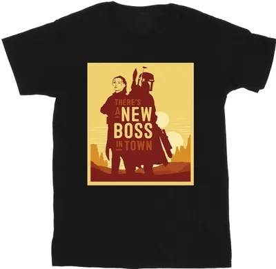 Produktbild von Star Wars - "The Book Of Boba Fett New Boss" T-Shirt für Herren BI44881 (L) (Schwarz)