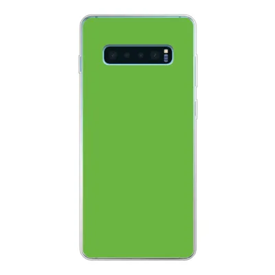 Produktbild von MuchoWow® Handyhülle Schutzhülle Hülle für Samsung Galaxy S10 Lite Grün - Farben - Natur Silikon Softcase Handy Hülle - Schutz
